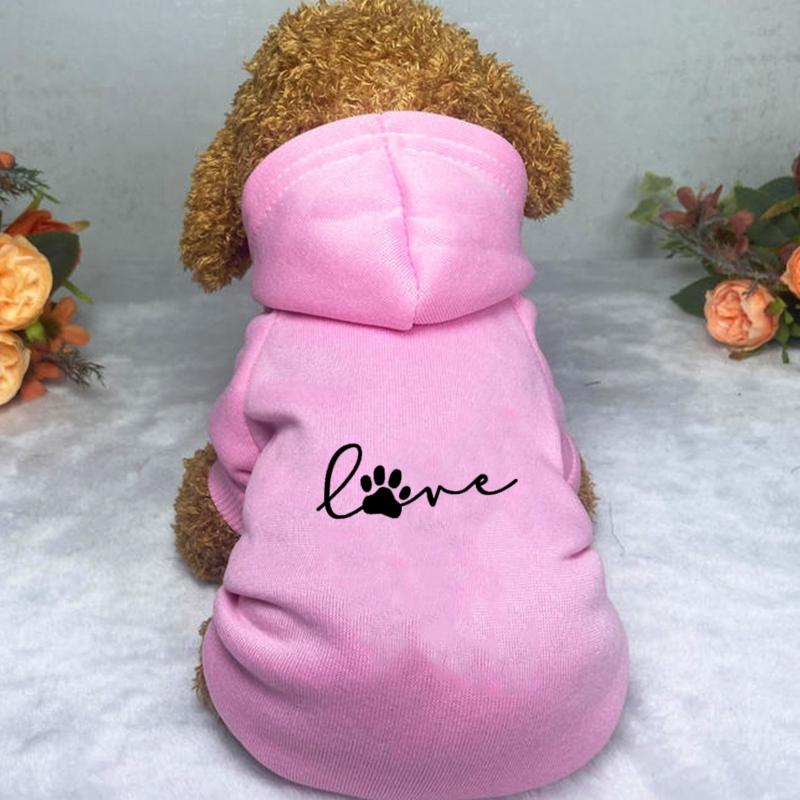 Love pattern print Puppy Pet Hooded Sweatshirt Autumn Winter Two-legged Pocket Cat Dog Clothes XS розовый
Love pattern print Puppy Pet Hooded Sweatshirt Autumn Winter Two-legged Pocket Cat Dog Clothes XS розовый