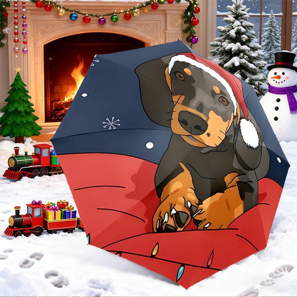 Open/Close Portable Folding Umbrella with Dachshund Santa Hat, Snowflakes & Fairy Lights - 8-Rib Compact Travel Umbrella for C (as the picture,Iron&8K)
Open/Close Portable Folding Umbrella with Dachshund Santa Hat, Snowflakes & Fairy Lights - 8-Rib Compact Travel Umbrella for C (as the picture,Iron&8K)