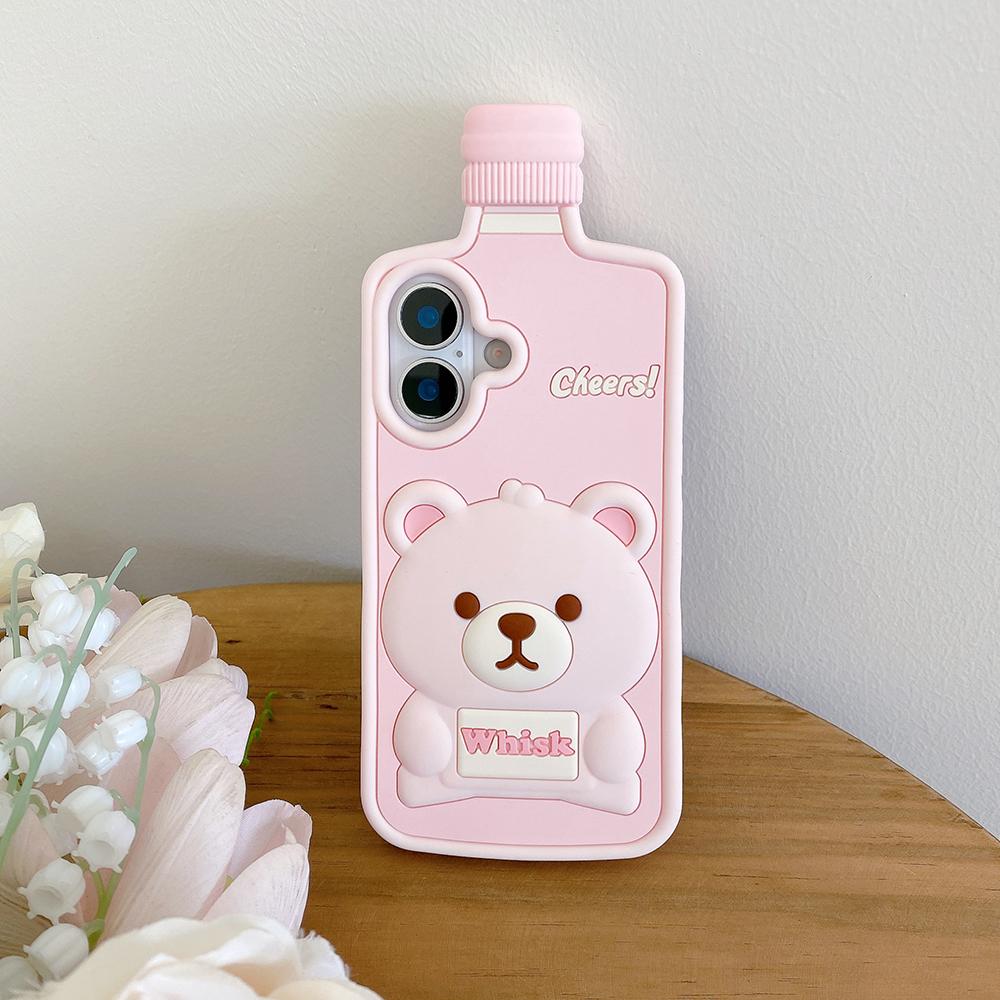 Kawaii 3D Cartoon Bear Wine Bottle Soft Silicone Phone Case For iPhone 16 15 14 13 12 11 Pro Max Cute Shock Proof Cover Capas iPhone 12 Pro Max розовый
Kawaii 3D Cartoon Bear Wine Bottle Soft Silicone Phone Case For iPhone 16 15 14 13 12 11 Pro Max Cute Shock Proof Cover Capas iPhone 12 Pro Max розовый