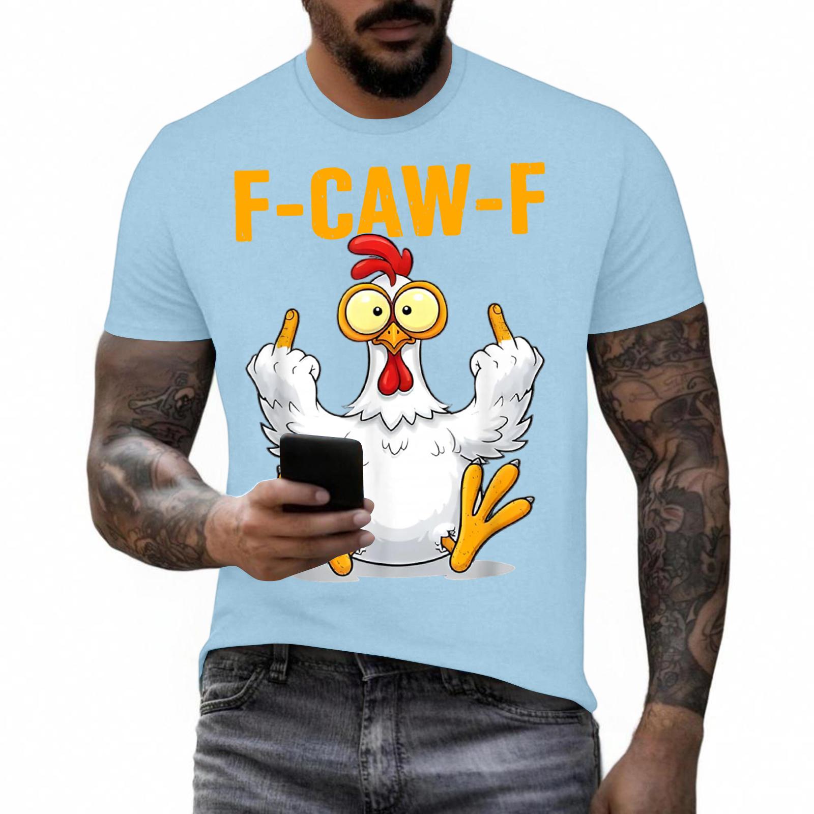 Смешная футболка с петухом, кукарекающим F-Caw-F, и каламбуром L
Смешная футболка с петухом, кукарекающим F-Caw-F, и каламбуром L