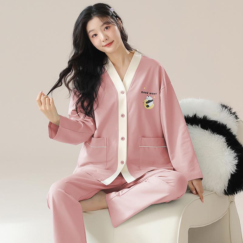 Women s Cat Person Pajamas - Spring/Autumn 2024 Collection: Long Sleeve Cardigan Cotton Set Suitable for Outdoor Wear L (95-115 lbs)
Women s Cat Person Pajamas - Spring/Autumn 2024 Collection: Long Sleeve Cardigan Cotton Set Suitable for Outdoor Wear L (95-115 lbs)