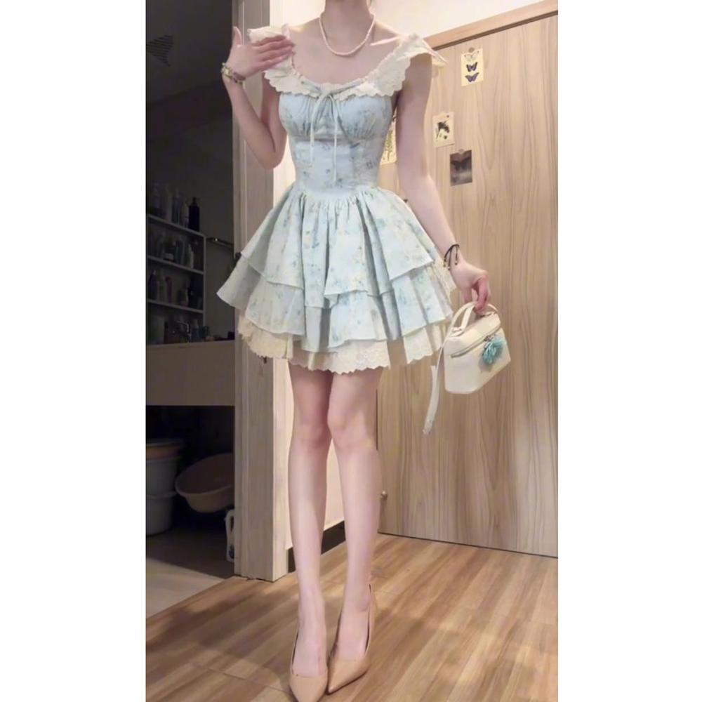 Милое сладкое розовое платье с цветочным принтом, женское летнее новое кружевное кружевное дизайнерское ощущение талии и тонкая короткая юбка XL- (recommended 110-60kg) синий
Милое сладкое розовое платье с цветочным принтом, женское летнее новое кружевное кружевное дизайнерское ощущение талии и тонкая короткая юбка XL- (recommended 110-60kg) синий