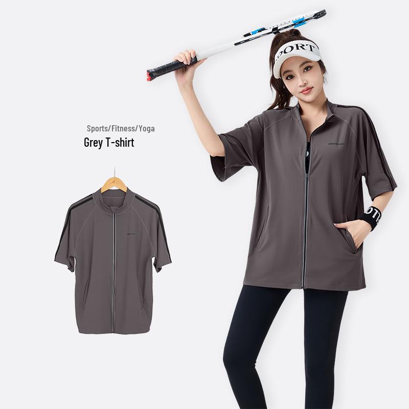 2026 New Arrival Plus Size Slimming Three-Piece Fitness Set: Short Sleeve Zipper Top, Belly Covering, Tapered Leg Pants 3XL
2026 New Arrival Plus Size Slimming Three-Piece Fitness Set: Short Sleeve Zipper Top, Belly Covering, Tapered Leg Pants 3XL