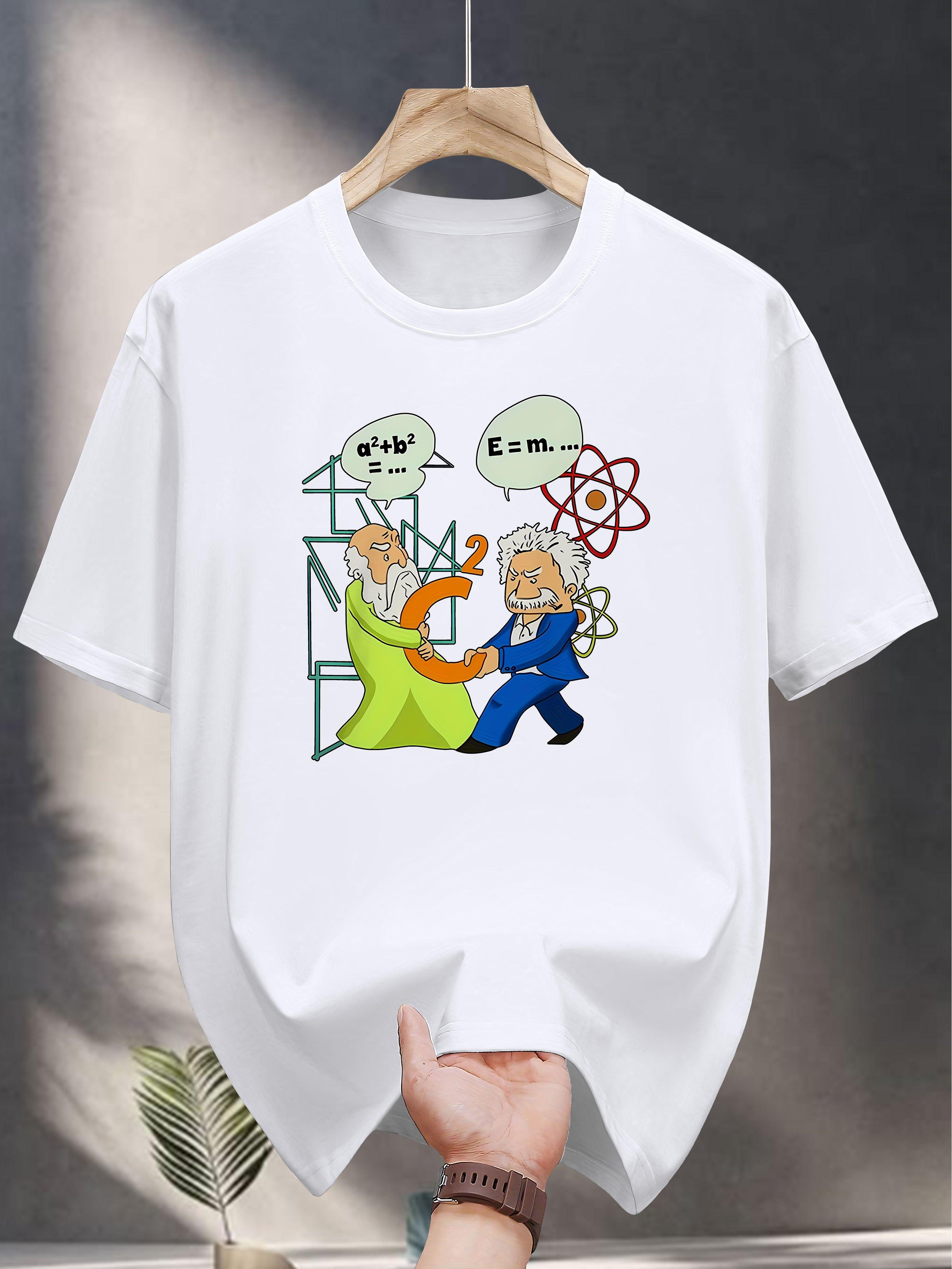 200g 100% Cotton Short Sleeve T-shirt with Humorous Science Graphic Print - Navy Blue Casual Summer Tee S
200g 100% Cotton Short Sleeve T-shirt with Humorous Science Graphic Print - Navy Blue Casual Summer Tee S