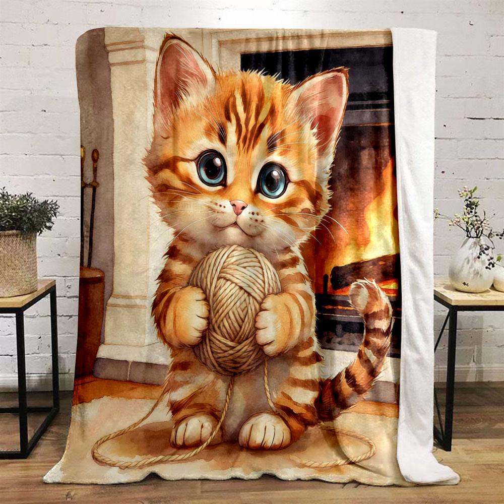 Cute Orange Cat Flowers Print Warm Comfortable Blanket Home Travel Camping for Adults and Kids Luxury Gifts Multi Size 75x90cm
Cute Orange Cat Flowers Print Warm Comfortable Blanket Home Travel Camping for Adults and Kids Luxury Gifts Multi Size 75x90cm
