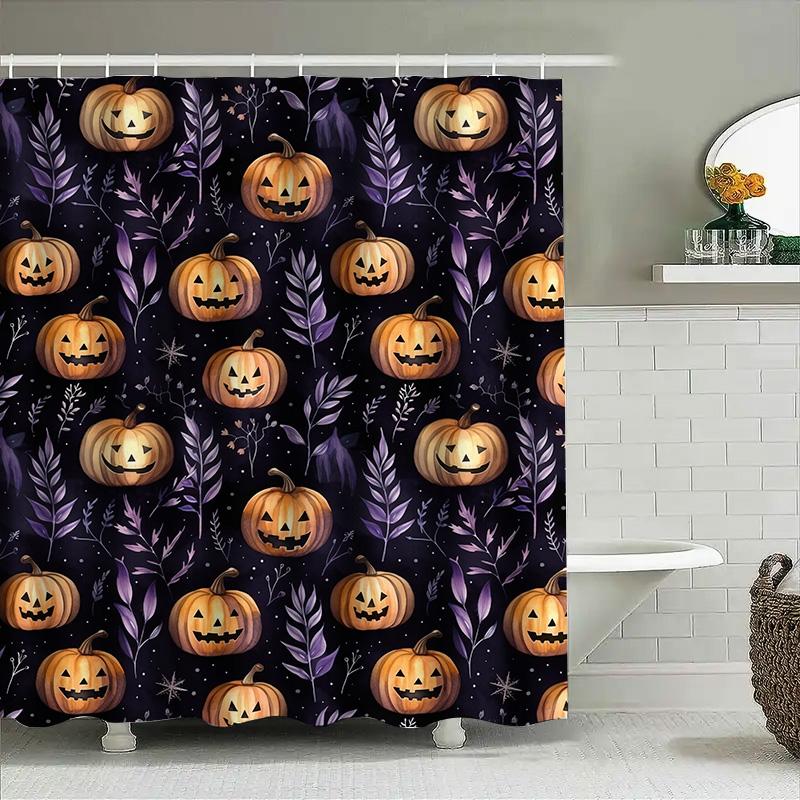 Tuniu Halloween Pumpkin Shower Curtain Cute Spooky Autumn Floral Pattern Bathroom Decor W60H190(CM)-1 Pcs
Tuniu Halloween Pumpkin Shower Curtain Cute Spooky Autumn Floral Pattern Bathroom Decor W60H190(CM)-1 Pcs