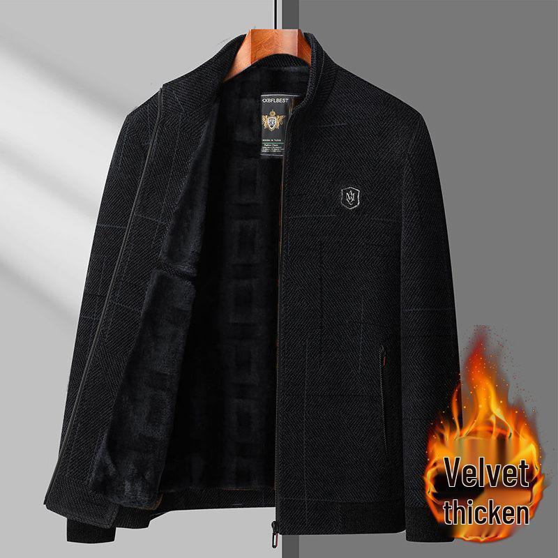 Plus-Velvet Corduroy Jacket for Middle-Aged & Elderly Dads - Autumn/Winter Casual, Thick & Warm 3XL (190) for 155-175 jin
Plus-Velvet Corduroy Jacket for Middle-Aged & Elderly Dads - Autumn/Winter Casual, Thick & Warm 3XL (190) for 155-175 jin
