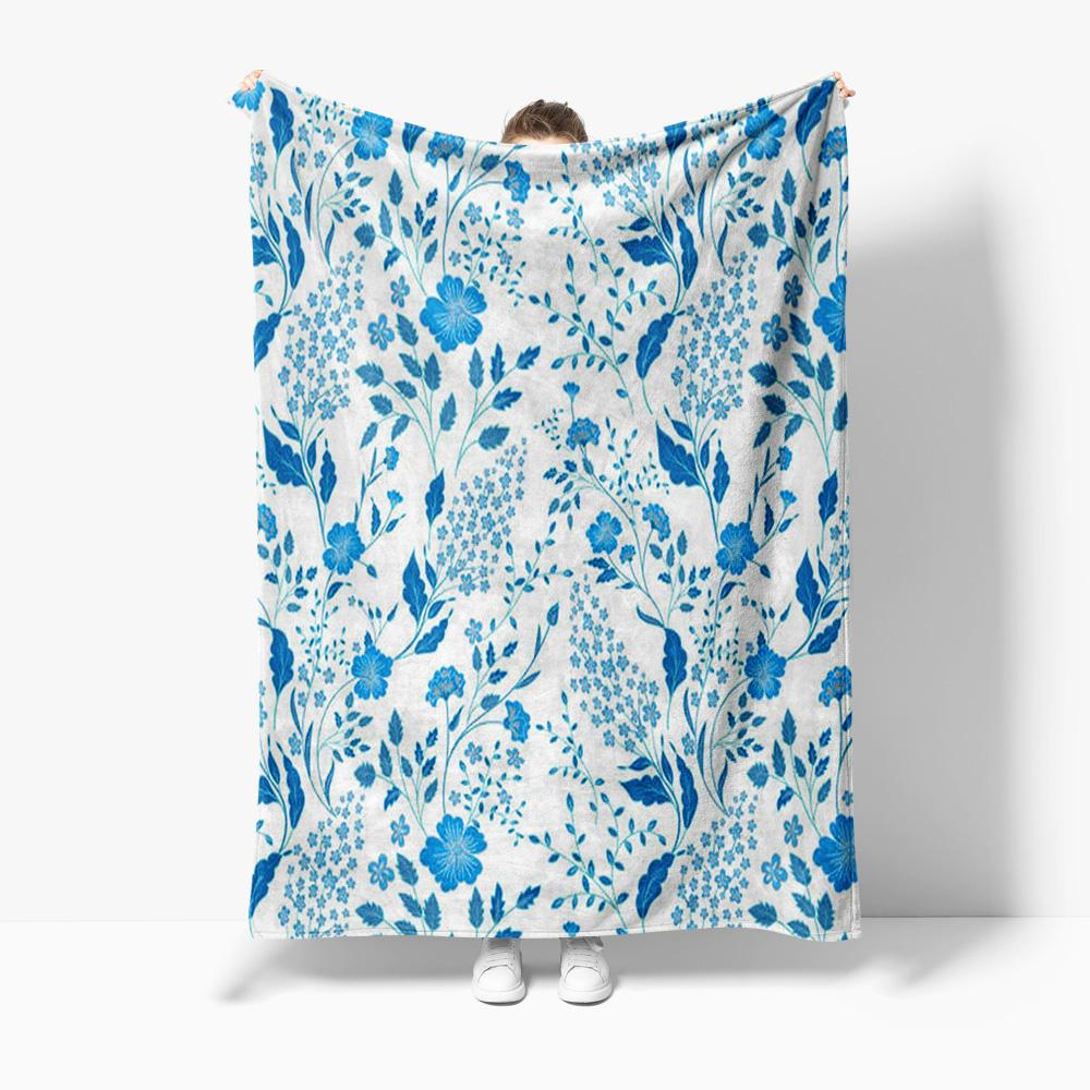 Floral Blue Pattern Fleece Blanket Soft Warm Throw Bed Sofa Cover Decorative Gift 75x100cm
Floral Blue Pattern Fleece Blanket Soft Warm Throw Bed Sofa Cover Decorative Gift 75x100cm