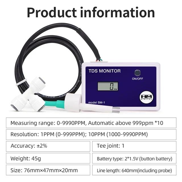 SM1 Single/TRM1 Triple TDS Meter Online Water Quality Tester Digital Salinity Dissolved Oxygen Monitor for Aquarium Laboratory
SM1 Single/TRM1 Triple TDS Meter Online Water Quality Tester Digital Salinity Dissolved Oxygen Monitor for Aquarium Laboratory