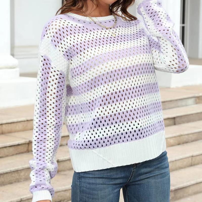 Свитер с длинными рукавами и круглым вырезом для верхней одежды на весну и осень. Нелегко принимать таблетки. Наденьте легкий свитер-пуловер в полоску с цветными блоками. M фиолетовый
Свитер с длинными рукавами и круглым вырезом для верхней одежды на весну и осень. Нелегко принимать таблетки. Наденьте легкий свитер-пуловер в полоску с цветными блоками. M фиолетовый