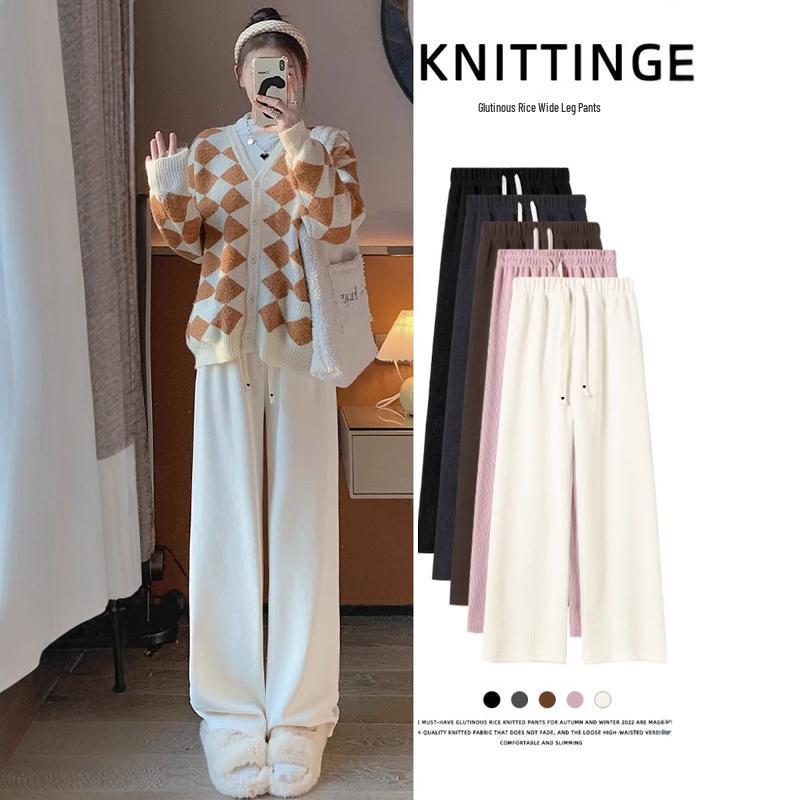 Heart-Shaped Sticky Rice Women s High-Waisted Soft Pants: Autumn/Winter Slimming Straight-Leg Trousers One Size
Heart-Shaped Sticky Rice Women s High-Waisted Soft Pants: Autumn/Winter Slimming Straight-Leg Trousers One Size