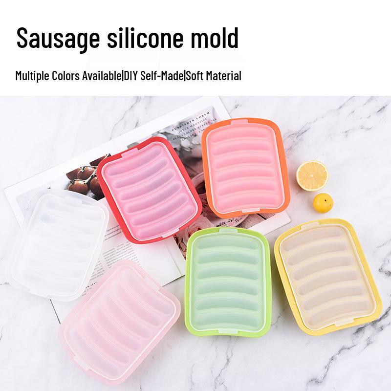 Пищевой силиконовый форма для колбасы для домашнего детского питания, ветчины и хот-догов
Пищевой силиконовый форма для колбасы для домашнего детского питания, ветчины и хот-догов