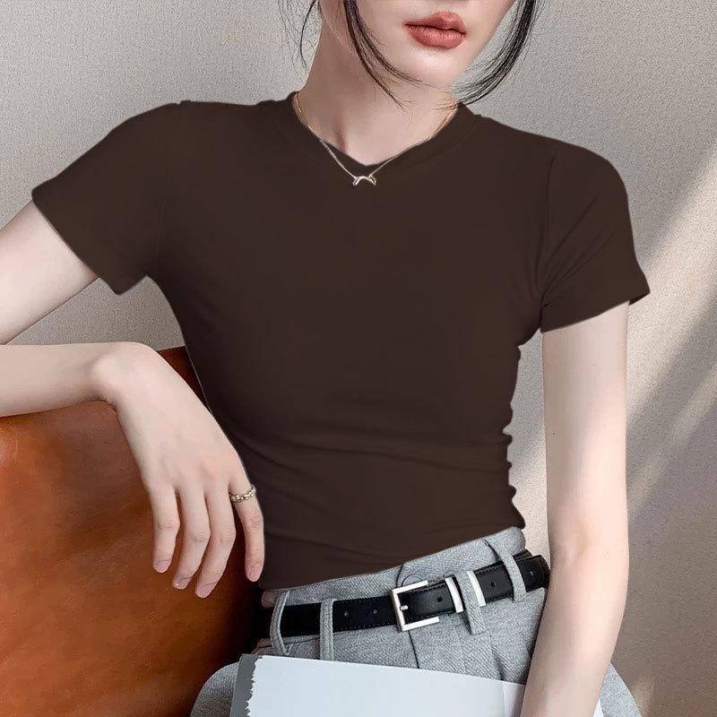 Women s Summer 2025 Slim-Fit Cotton T-Shirt - White Short Sleeve, Trendy & Tight-Fitting. XXL
Women s Summer 2025 Slim-Fit Cotton T-Shirt - White Short Sleeve, Trendy & Tight-Fitting. XXL