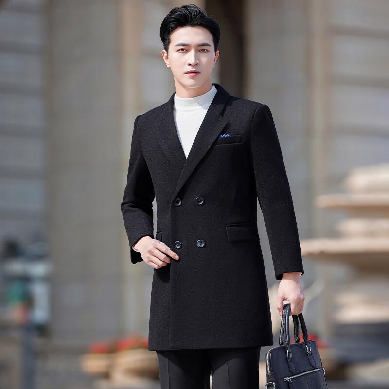 Мужское черное профессиональное пальто Toluoman из смесовой шерсти M
Мужское черное профессиональное пальто Toluoman из смесовой шерсти M