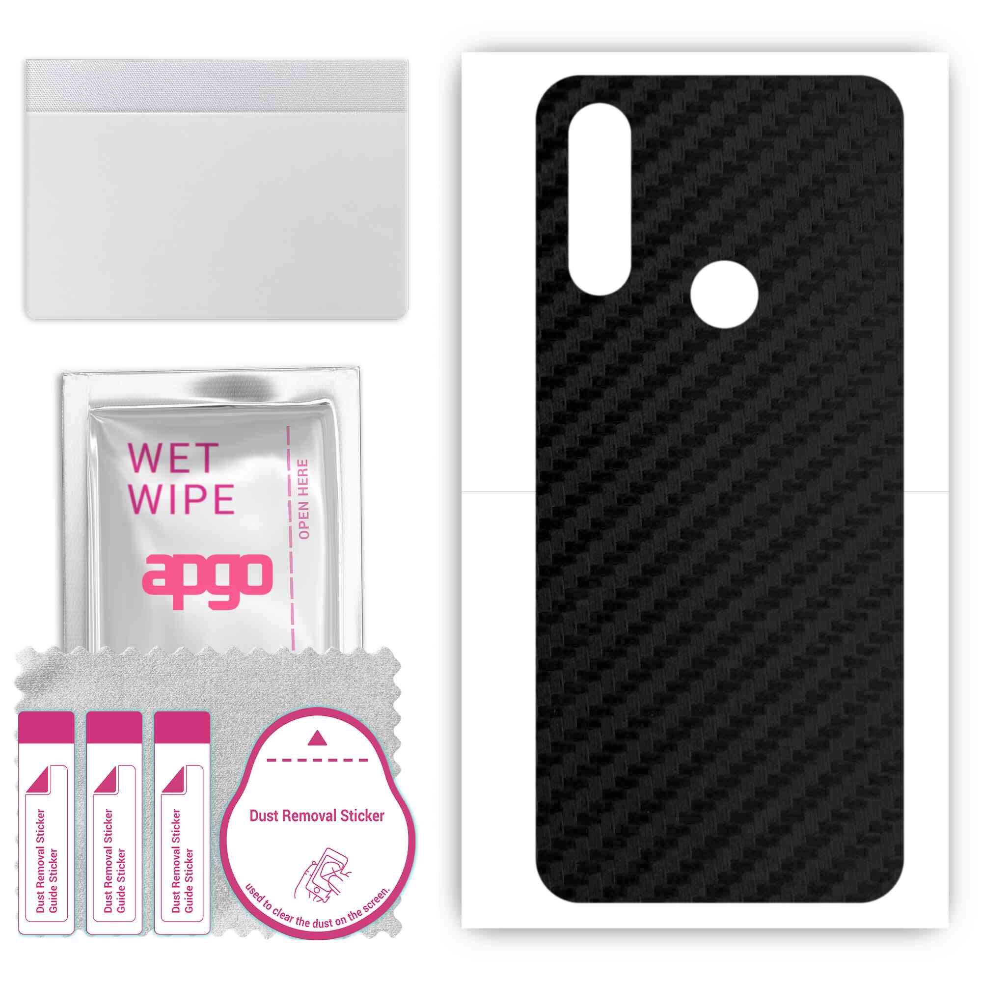 apgo Protective Skin Sticker for the back compatible with Oukitel C17 Pro, Wrap Film, Foil, Vinyl - Pattern Carbon Black
apgo Protective Skin Sticker for the back compatible with Oukitel C17 Pro, Wrap Film, Foil, Vinyl - Pattern Carbon Black