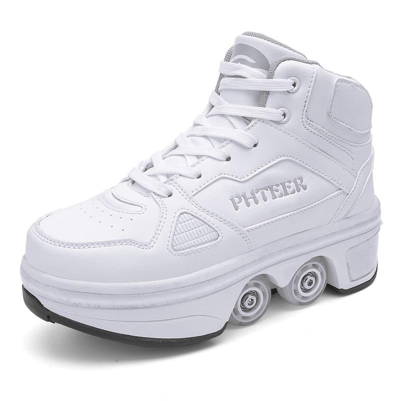 Children s Deformed Shoelaces 4-wheel Sports Shoes Roller Skating Children s Boots Girls Roller Skating Boots Roller Shoes with Four Wheels 43 білий/сірий колір
Children s Deformed Shoelaces 4-wheel Sports Shoes Roller Skating Children s Boots Girls Roller Skating Boots Roller Shoes with Four Wheels 43 білий/сірий колір