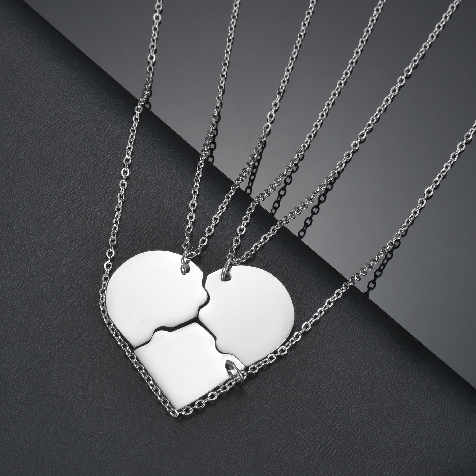 Atoztide Fashion Heart Set Pendants Engraved Name Necklace For Women Men DIY Customized Stainless Steel Anniversary Jewerly Gift 50cm No engrave
Atoztide Fashion Heart Set Pendants Engraved Name Necklace For Women Men DIY Customized Stainless Steel Anniversary Jewerly Gift 50cm No engrave