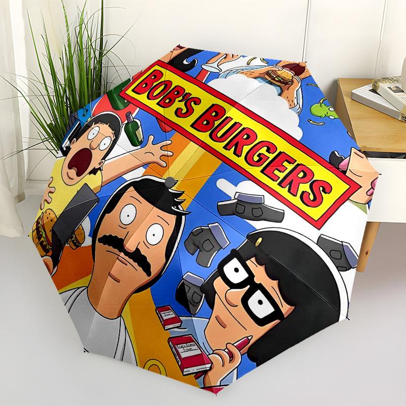 1pc Bob s Burgers Family Automatic Folding Umbrella - Compact 8-Rib Design, Durable Plastic & Iron, Lightweight for Outdoor Daily Use, a0929167
1pc Bob s Burgers Family Automatic Folding Umbrella - Compact 8-Rib Design, Durable Plastic & Iron, Lightweight for Outdoor Daily Use, a0929167