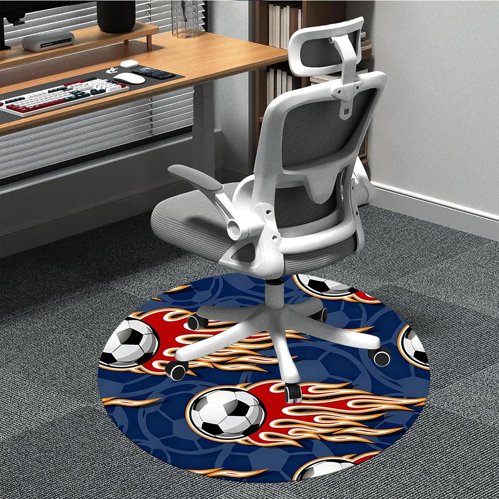 1PC Soccer Flames Office Round Area Rug, Indoor Mat Suitable ForOffice, Under Office Chairs Bedroom Living Room Home Decor, Room Deco, D112 80cm by 80cm
1PC Soccer Flames Office Round Area Rug, Indoor Mat Suitable ForOffice, Under Office Chairs Bedroom Living Room Home Decor, Room Deco, D112 80cm by 80cm