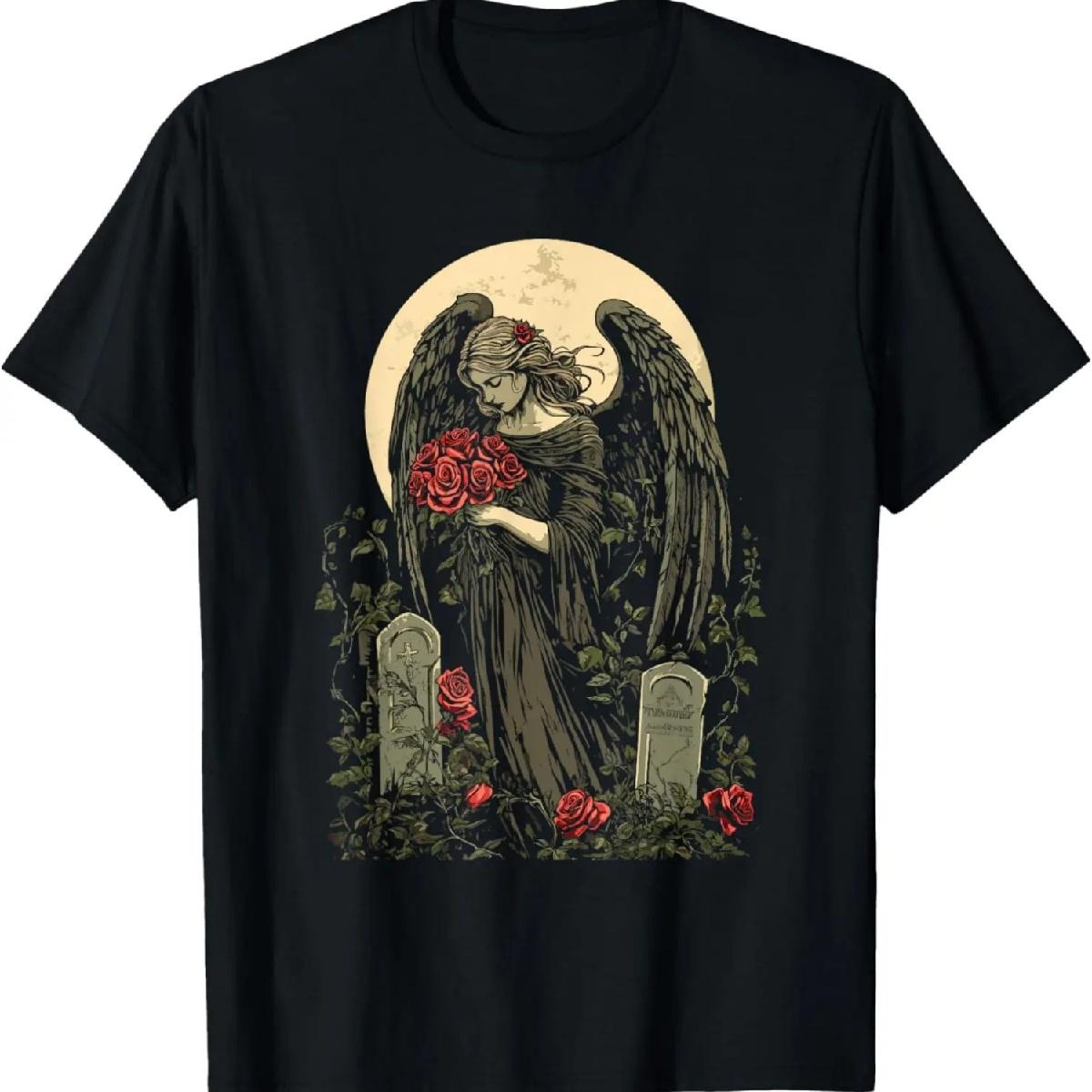Gothic angel with roses before the moon - Goth T-Shirt XXXXXL чорний
Gothic angel with roses before the moon - Goth T-Shirt XXXXXL чорний