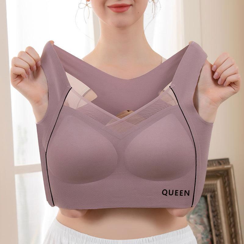 Traceless beauty back large size underwear women s shock-proof upper support gathering steel ring-free sports bra
Traceless beauty back large size underwear women s shock-proof upper support gathering steel ring-free sports bra