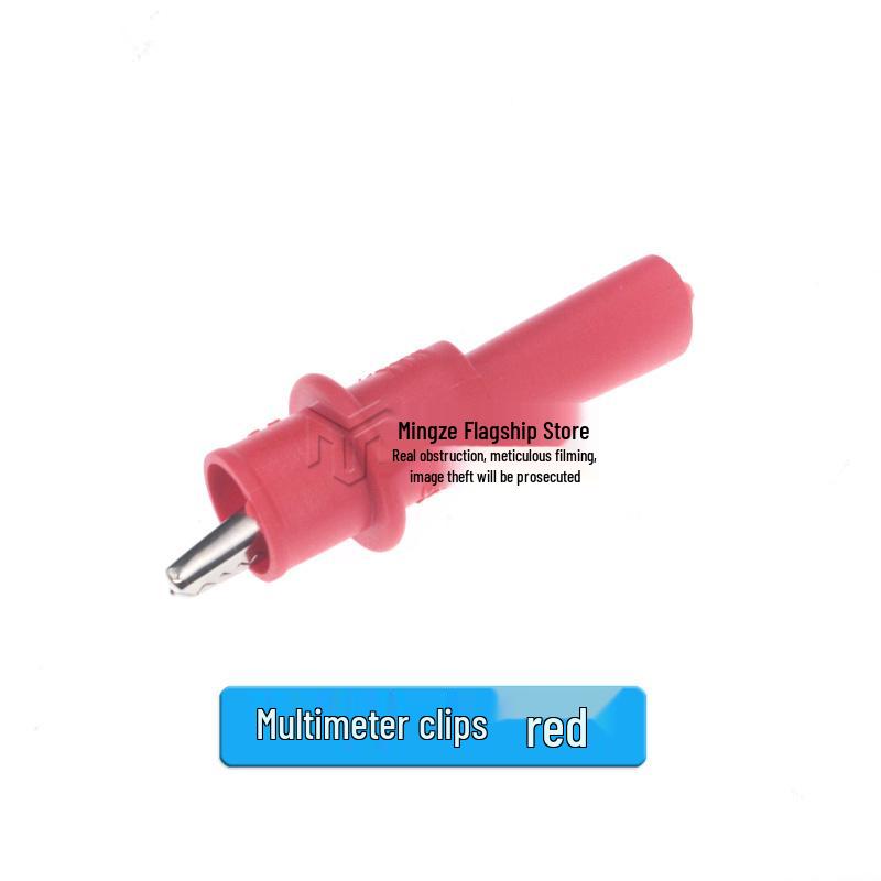 Universal Multimeter Digital Probe Clips with Alligator Clips, 2/4mm Jack Sheath, Capacitor Power Meter Test Leads.
Universal Multimeter Digital Probe Clips with Alligator Clips, 2/4mm Jack Sheath, Capacitor Power Meter Test Leads.