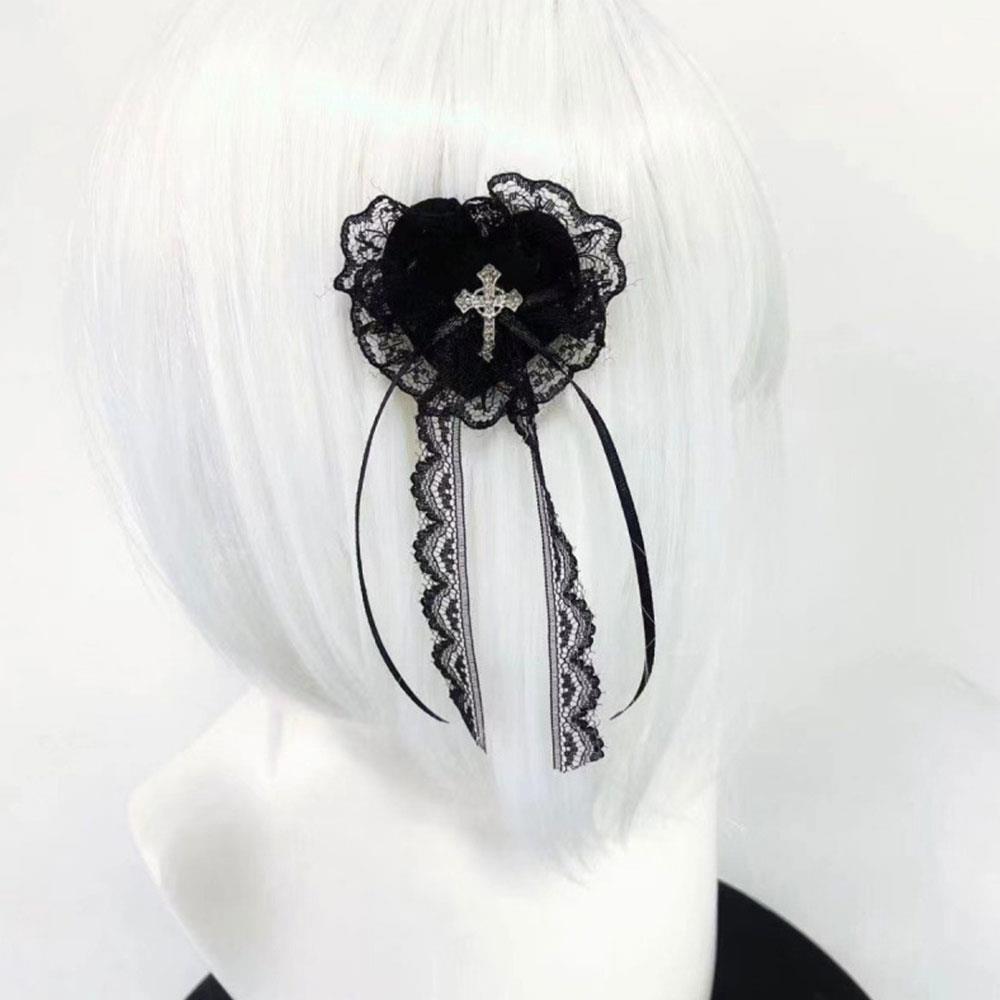 1PC Cute Delicate Sweet Cool Hair Jewelry Bow Hairclip Bow Cross Decoration Pain Bag Decoration DIY Accessory Subculture чёрный
1PC Cute Delicate Sweet Cool Hair Jewelry Bow Hairclip Bow Cross Decoration Pain Bag Decoration DIY Accessory Subculture чёрный
