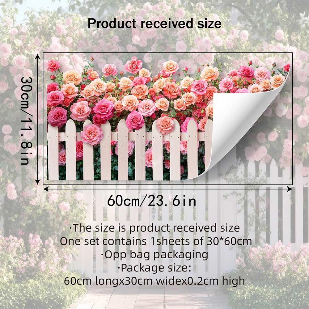 Multicolor Flower Wall Sticker Self-adhesive Flowers Pattern Wall Art Background Wall Ornament Fence Design
Multicolor Flower Wall Sticker Self-adhesive Flowers Pattern Wall Art Background Wall Ornament Fence Design