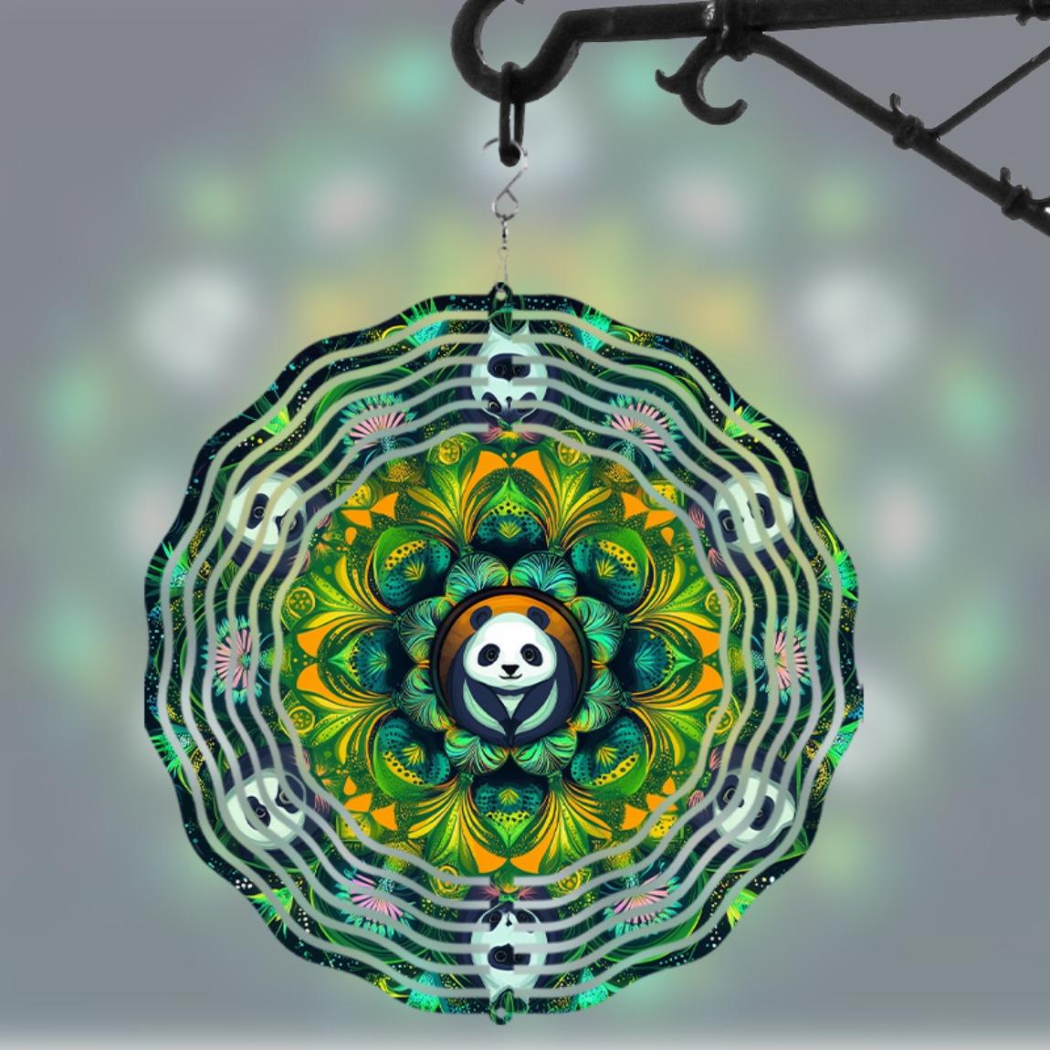 Panda Printed Wind Chime Rotating Design 360 Hook Perfect for All Seasons Garden Decor No Electricity Needed General Occasion 01A
Panda Printed Wind Chime Rotating Design 360 Hook Perfect for All Seasons Garden Decor No Electricity Needed General Occasion 01A