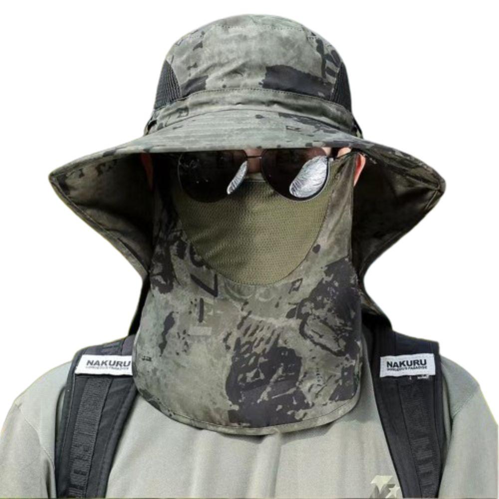 with Shawl Veil Sunscreen Men Bucket Hat 56-60cm Fisherman Hat Sand Prevention Fishing Cap Camp зелений
with Shawl Veil Sunscreen Men Bucket Hat 56-60cm Fisherman Hat Sand Prevention Fishing Cap Camp зелений