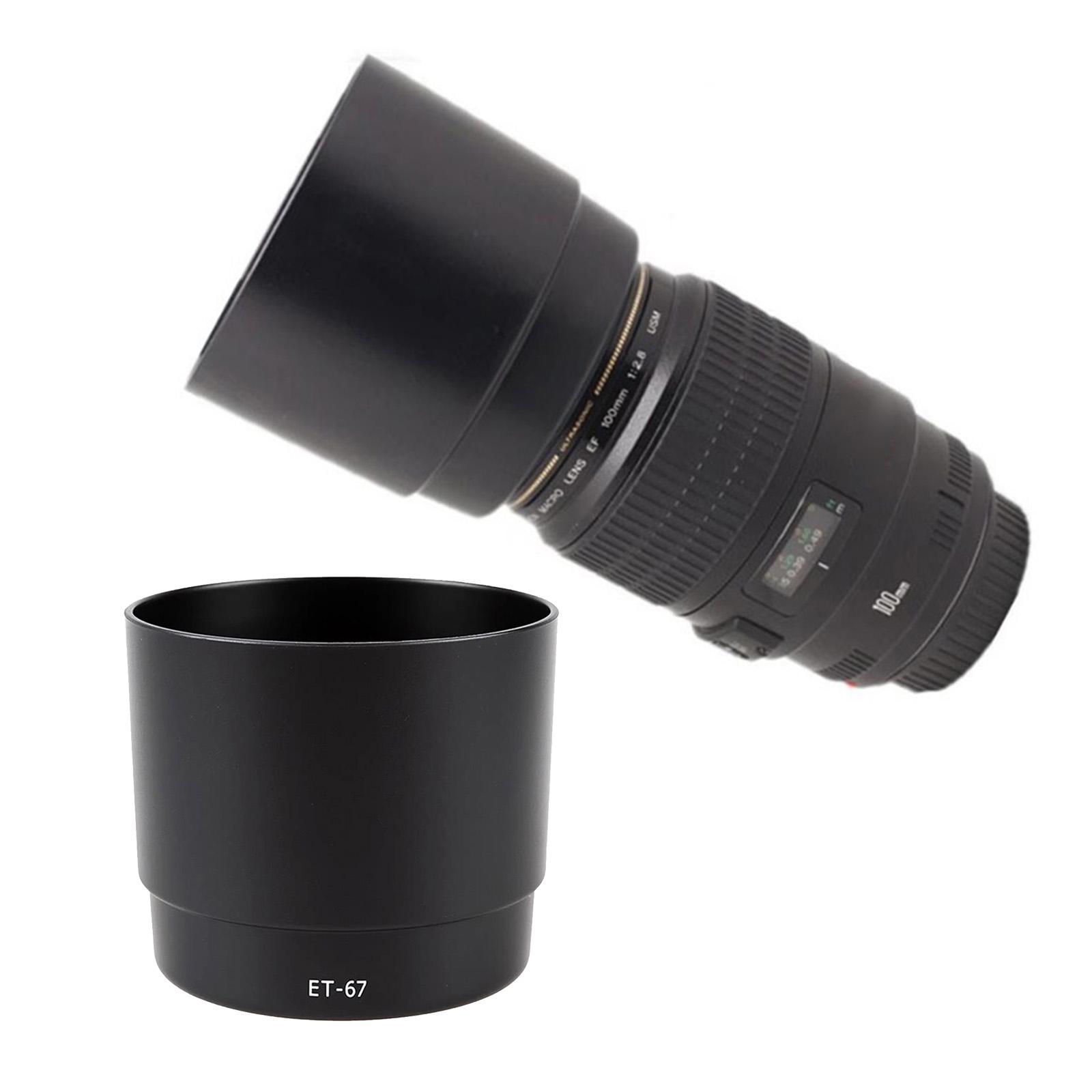 ET 67 Lens Shade For DSLR Cameras for CANON EF 100mm f/2.8 Macro USM Enhances Photography and Unwanted Lights Reduction
ET 67 Lens Shade For DSLR Cameras for CANON EF 100mm f/2.8 Macro USM Enhances Photography and Unwanted Lights Reduction