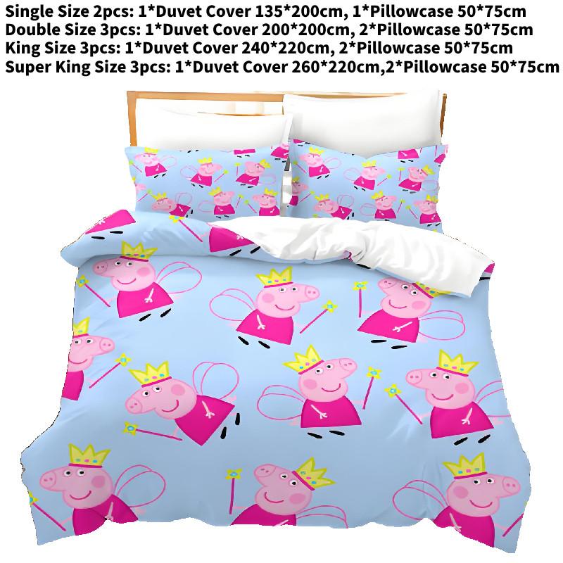 Cartoon Kids 3d Crown Pig Duvet Cover Pillowcase Single Double Set Bedding 135x200cm
Cartoon Kids 3d Crown Pig Duvet Cover Pillowcase Single Double Set Bedding 135x200cm