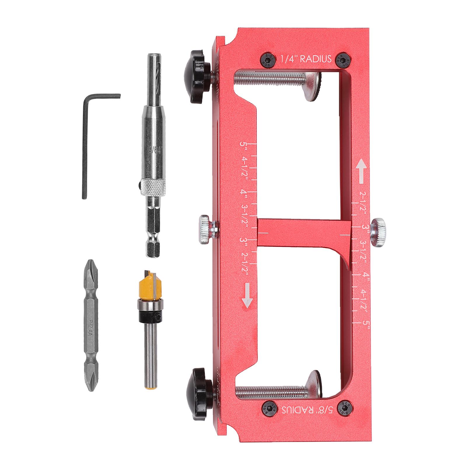 Adjustable Mortise Jig Fits Door Hinges From 2.5 to 5 , 1/4 Radius, 5/8 Radius and Square Corner Types червоний
Adjustable Mortise Jig Fits Door Hinges From 2.5 to 5 , 1/4 Radius, 5/8 Radius and Square Corner Types червоний