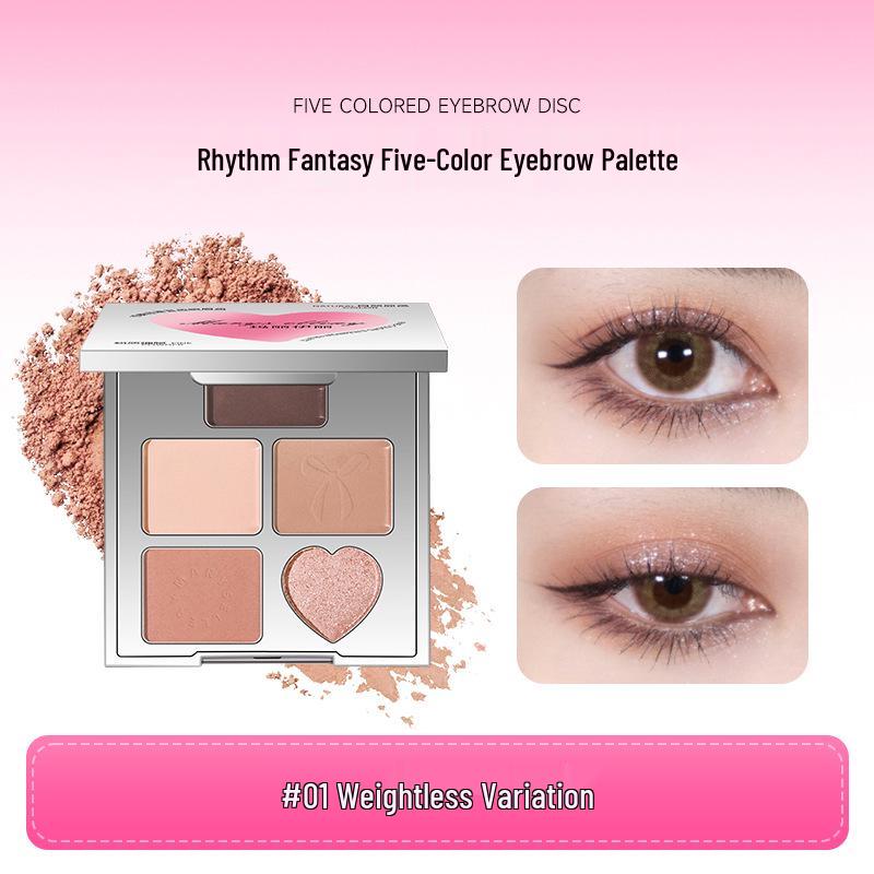 Mary Elizabeth Rhythmic Fantasy Five-Color Eyeshadow Palette: Matte, Pearlescent, Highlight, Earth Tones - Perfect for Natural Student Makeup.
Mary Elizabeth Rhythmic Fantasy Five-Color Eyeshadow Palette: Matte, Pearlescent, Highlight, Earth Tones - Perfect for Natural Student Makeup.