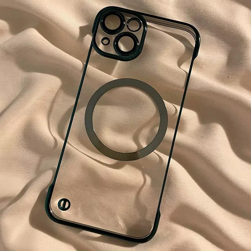 Applicable To IPhone 16 Frameless Phone Case Magnetic Suction Apple 15 ProMax Half Pack Ultra Thin 14 Drop Protection Case iPhone12promax
Applicable To IPhone 16 Frameless Phone Case Magnetic Suction Apple 15 ProMax Half Pack Ultra Thin 14 Drop Protection Case iPhone12promax