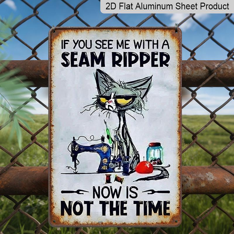 2D Flat, 1pc Cat Sewing Humor Quote-Themed Vintage Style 8×12 Inch Aluminum Sign, Perfect for Craft Room and Home Wall Decoration, Rustic Plaque for 20*30cm
2D Flat, 1pc Cat Sewing Humor Quote-Themed Vintage Style 8×12 Inch Aluminum Sign, Perfect for Craft Room and Home Wall Decoration, Rustic Plaque for 20*30cm
