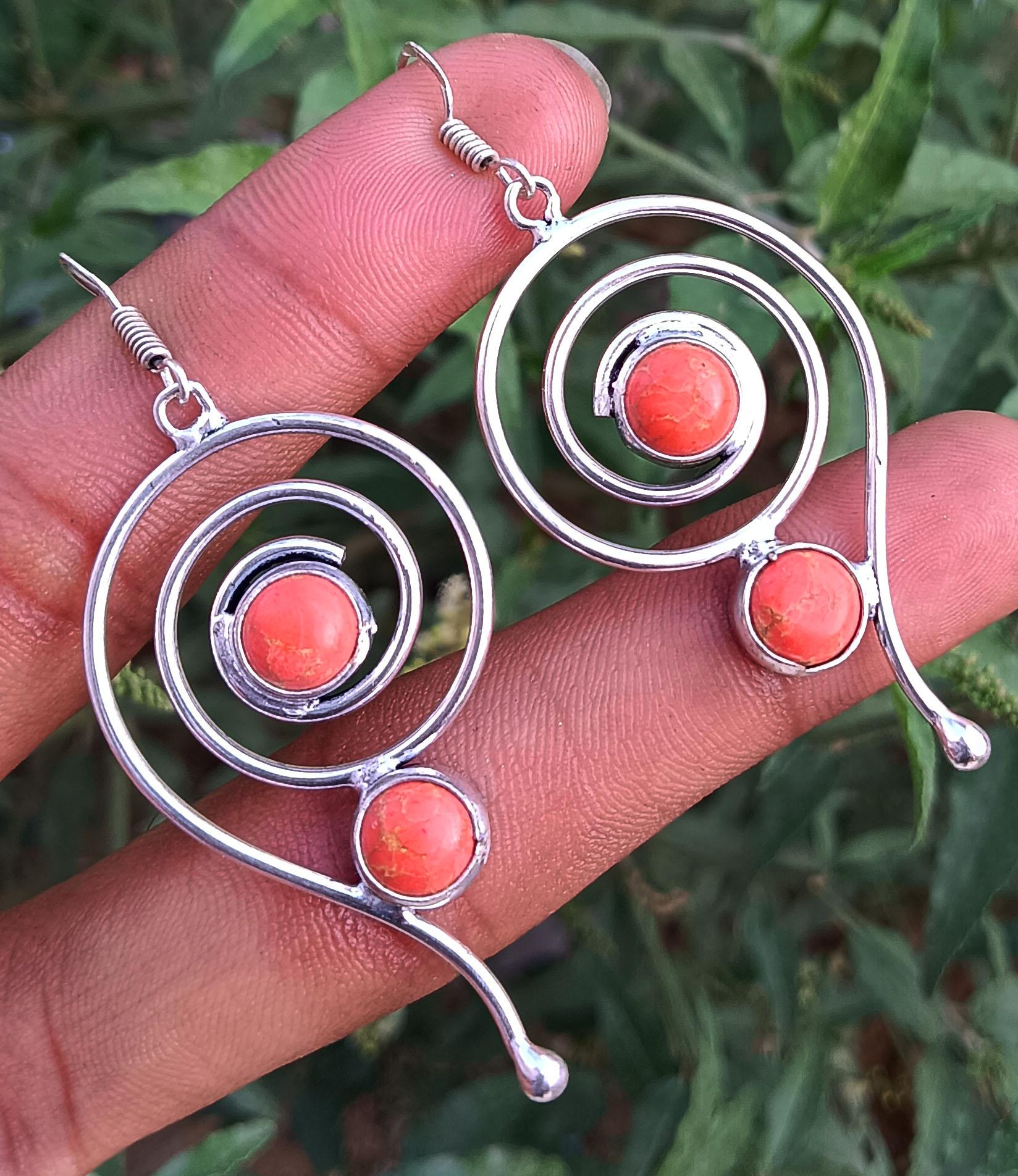 Copper Turquoise Gemstone 925 Sterling Silver Plated Unisex Fashion Hook 1 Pair Spin Illusion Earring Jewelry m помаранчевий
Copper Turquoise Gemstone 925 Sterling Silver Plated Unisex Fashion Hook 1 Pair Spin Illusion Earring Jewelry m помаранчевий