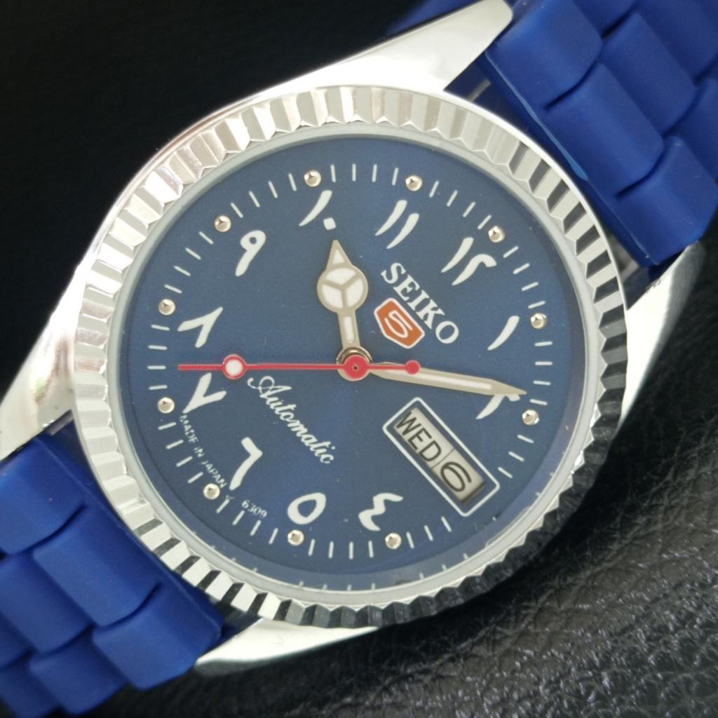 REFURBISHED SEIKO 5 AUTOMATIC 6309A VINTAGE JAPAN MENS BLUE DIAL WATCH a442499-1
REFURBISHED SEIKO 5 AUTOMATIC 6309A VINTAGE JAPAN MENS BLUE DIAL WATCH a442499-1