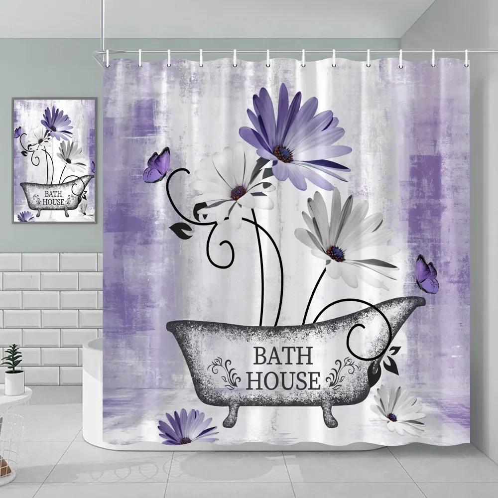 Watercolor Floral Shower Curtain Wooden Butterfly Daisy Rustic Blue Flower Farmhouse Wooden Vintage Farm Bathroom Decoration 90x180cm-35x70in
Watercolor Floral Shower Curtain Wooden Butterfly Daisy Rustic Blue Flower Farmhouse Wooden Vintage Farm Bathroom Decoration 90x180cm-35x70in