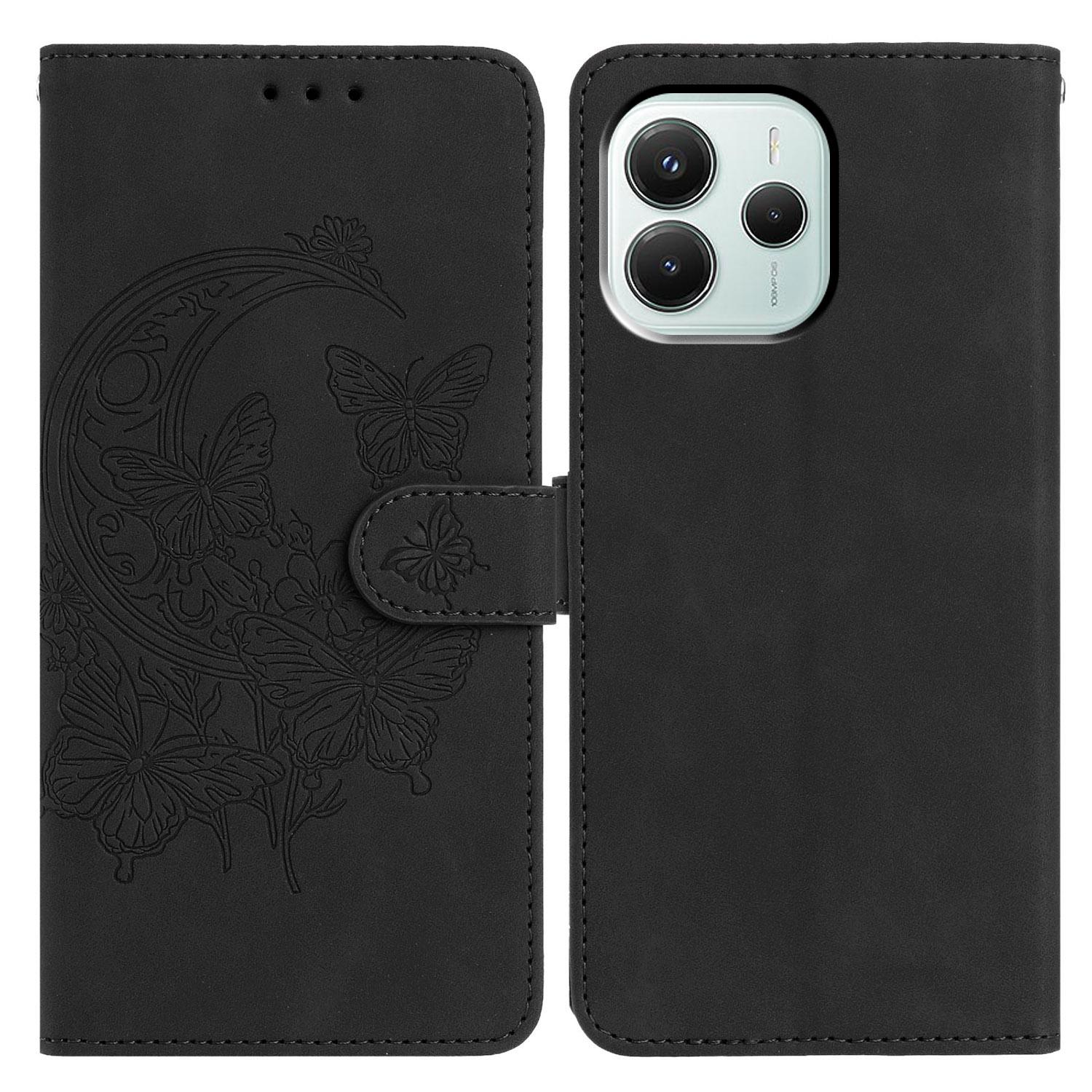 For Xiaomi Redmi Note 14 5G Case Butterfly Flower Imprinted PU Leather Wallet Stand Phone Cover Black
For Xiaomi Redmi Note 14 5G Case Butterfly Flower Imprinted PU Leather Wallet Stand Phone Cover Black