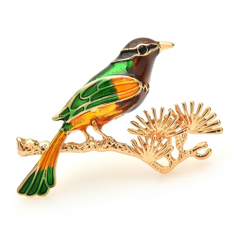 Wuli&baby Singing Bird Brooches For Women Unisex 4-color Enamel Staying Branch Birds Animal Party Office Brooch Pins Gifts
Wuli&baby Singing Bird Brooches For Women Unisex 4-color Enamel Staying Branch Birds Animal Party Office Brooch Pins Gifts