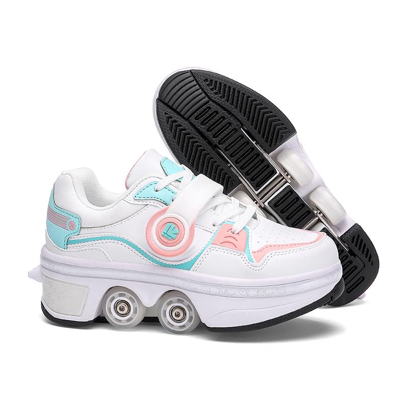 Kids Skates Stage personalized Sport Roller Skate Shoes Unisex Four-Wheel Roller Skate Shoes Casual Deformation Parkour Sneakers 42 Foot length28cm
Kids Skates Stage personalized Sport Roller Skate Shoes Unisex Four-Wheel Roller Skate Shoes Casual Deformation Parkour Sneakers 42 Foot length28cm