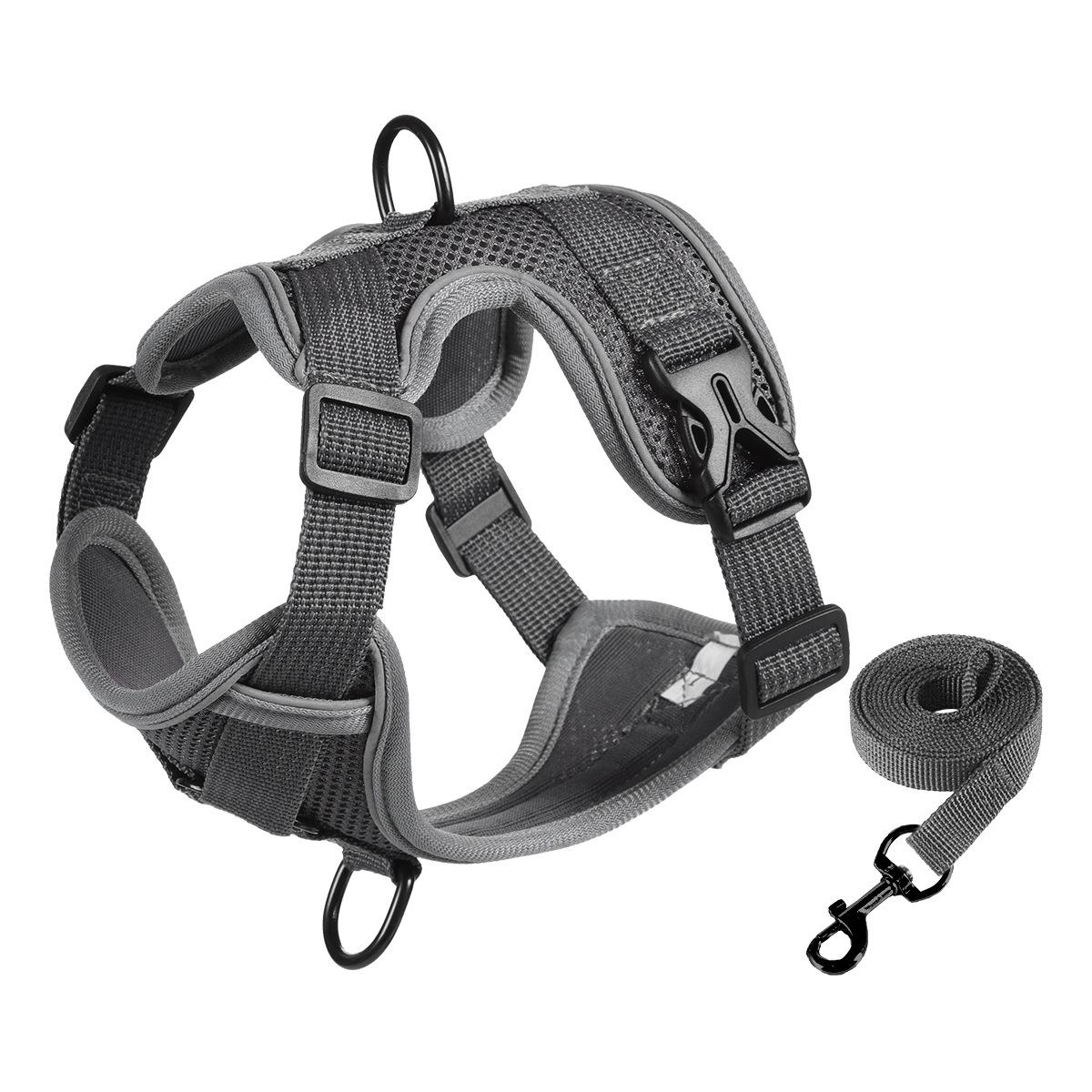 Светоотражающая дышащая противоразрывная шлейка в виде жилета для маленьких собак и кошек XL (7.5-11.5 kg) серый
Светоотражающая дышащая противоразрывная шлейка в виде жилета для маленьких собак и кошек XL (7.5-11.5 kg) серый