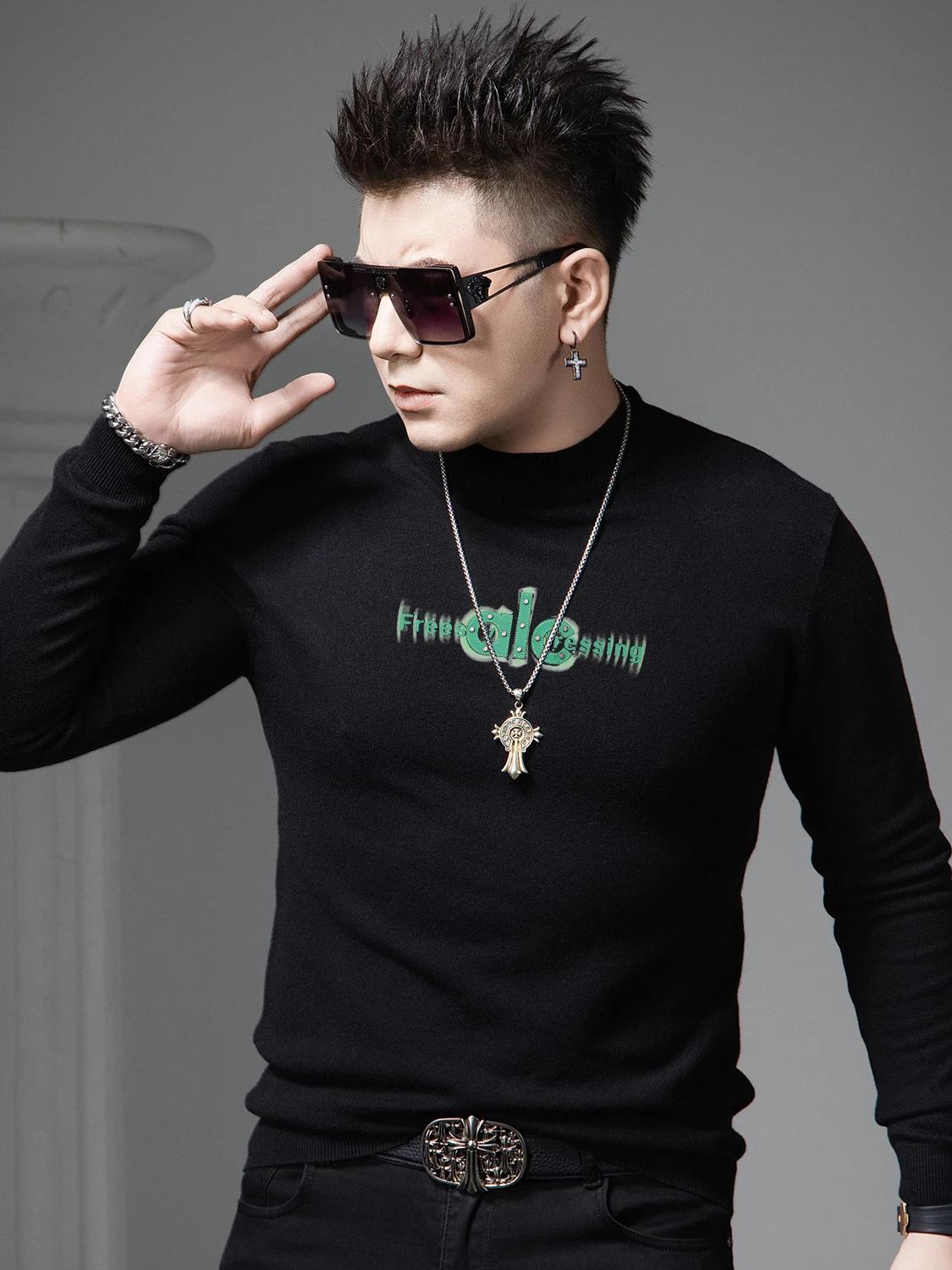 European Goods Trendy Brand Letters Print Sweater Men s Autumn and Winter Casual Long sleeve Bottoming Shirt Men s Half-high Collar Knit 3XL белый
European Goods Trendy Brand Letters Print Sweater Men s Autumn and Winter Casual Long sleeve Bottoming Shirt Men s Half-high Collar Knit 3XL белый
