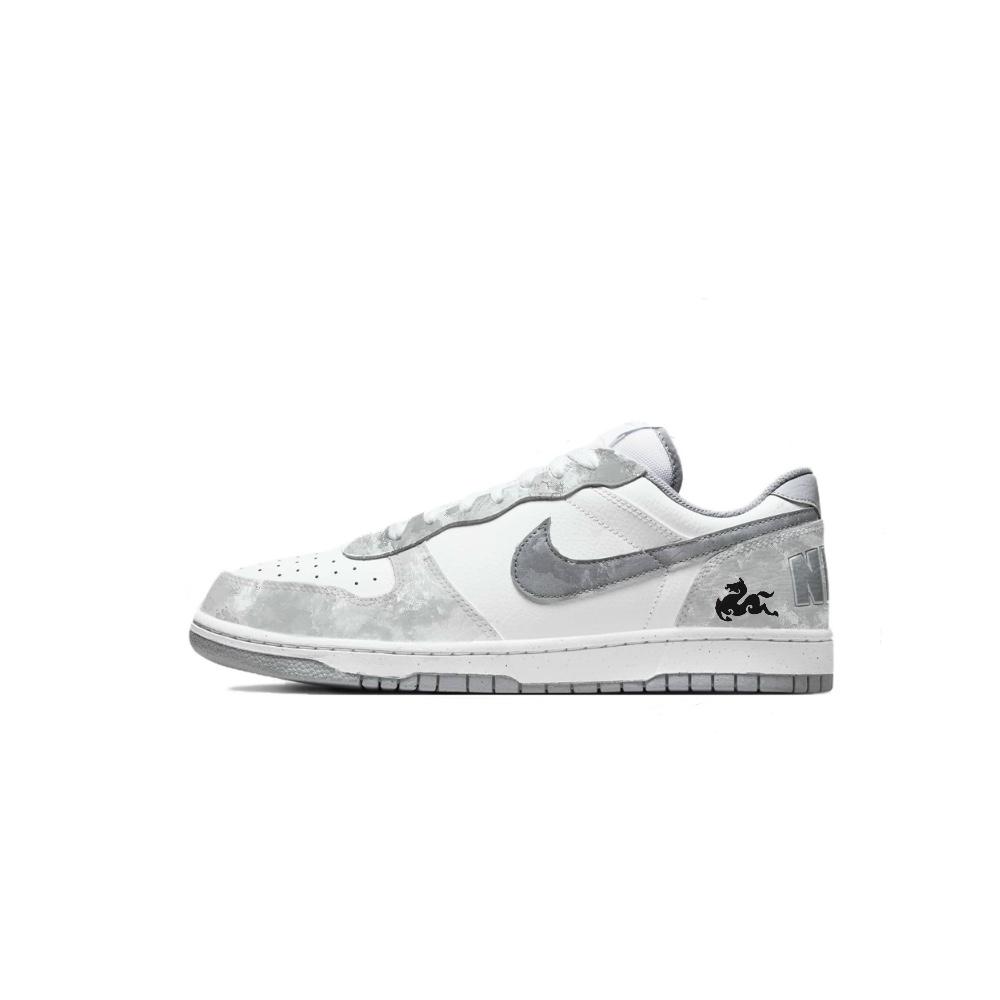 Nike Big Cloud Pattern Auspicious Qilin PU Slip Resistant Low top Casual Skateboard Shoes Unisex Gray White 355152-106(Team239-) 38.5
Nike Big Cloud Pattern Auspicious Qilin PU Slip Resistant Low top Casual Skateboard Shoes Unisex Gray White 355152-106(Team239-) 38.5