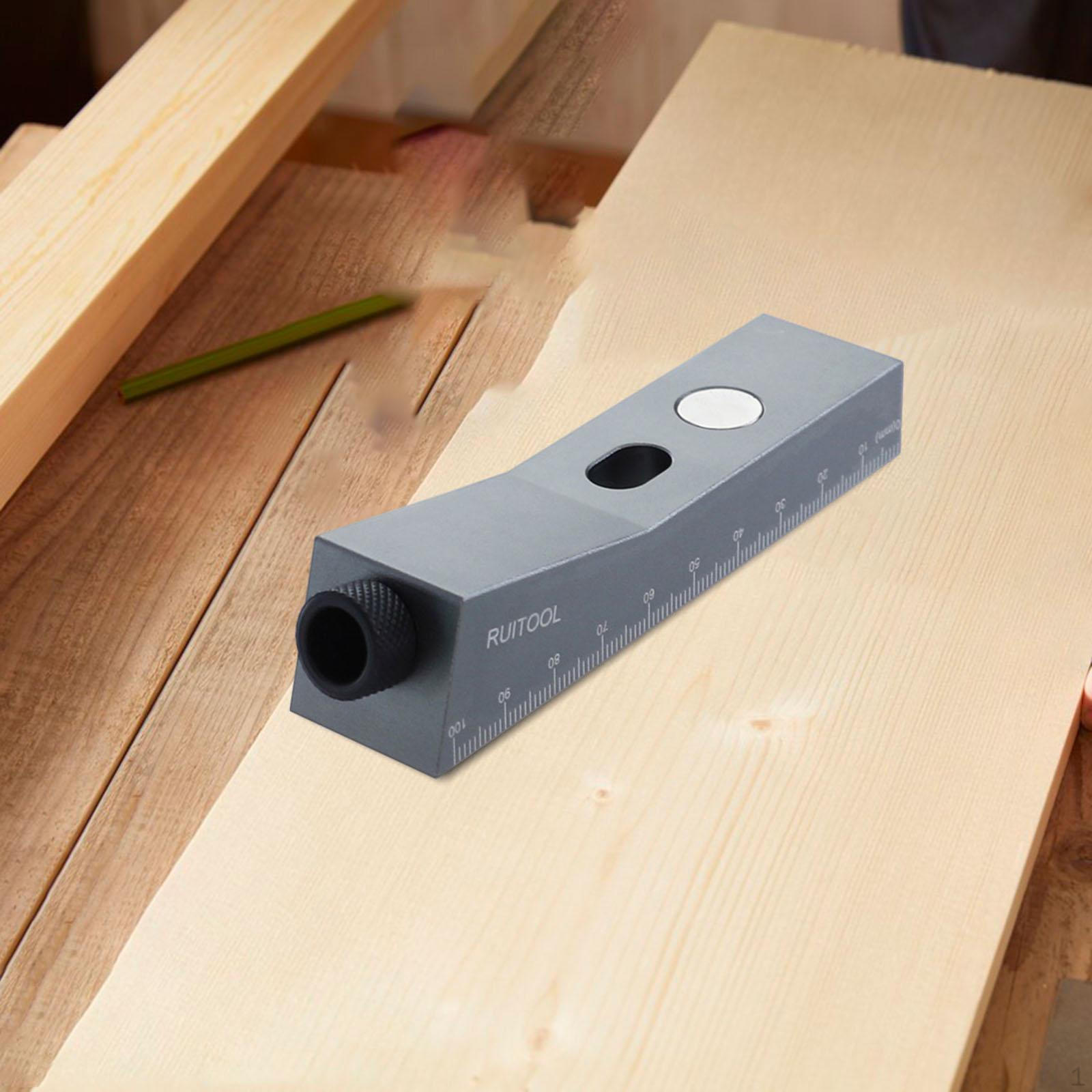 Pocket Hole Jig Angle Drill Guide Aluminum Alloy Easy to Use Carpentry Tool Puncher Location
Pocket Hole Jig Angle Drill Guide Aluminum Alloy Easy to Use Carpentry Tool Puncher Location