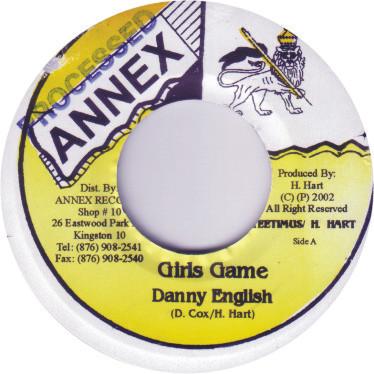 7inch Record DANNY ENGLISH - Girls Game NONE Annex 2002 Jamaica Reggae, Ska & Dub Used
7inch Record DANNY ENGLISH - Girls Game NONE Annex 2002 Jamaica Reggae, Ska & Dub Used