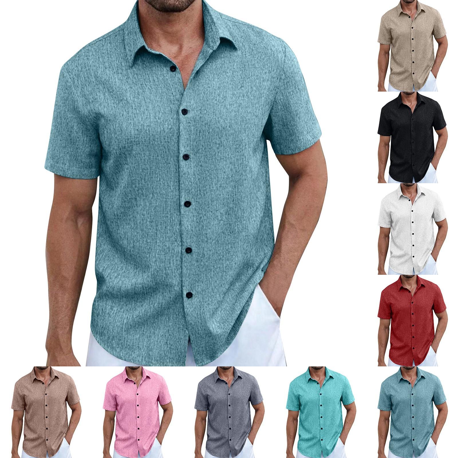 Men s Summer Solid Color Lapel Short-Sleeved Shirt Men s Casual Fashion Short-Sleeved Shirt L бежевый
Men s Summer Solid Color Lapel Short-Sleeved Shirt Men s Casual Fashion Short-Sleeved Shirt L бежевый