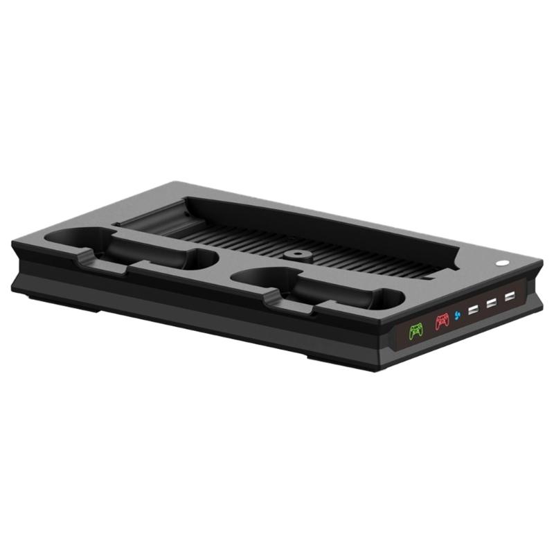 Cooling Station with Double Controller Charger Dock With Builts In Cooling Fan And Accessory Storage Space for P5 DE/UHD 1 чорний
Cooling Station with Double Controller Charger Dock With Builts In Cooling Fan And Accessory Storage Space for P5 DE/UHD 1 чорний