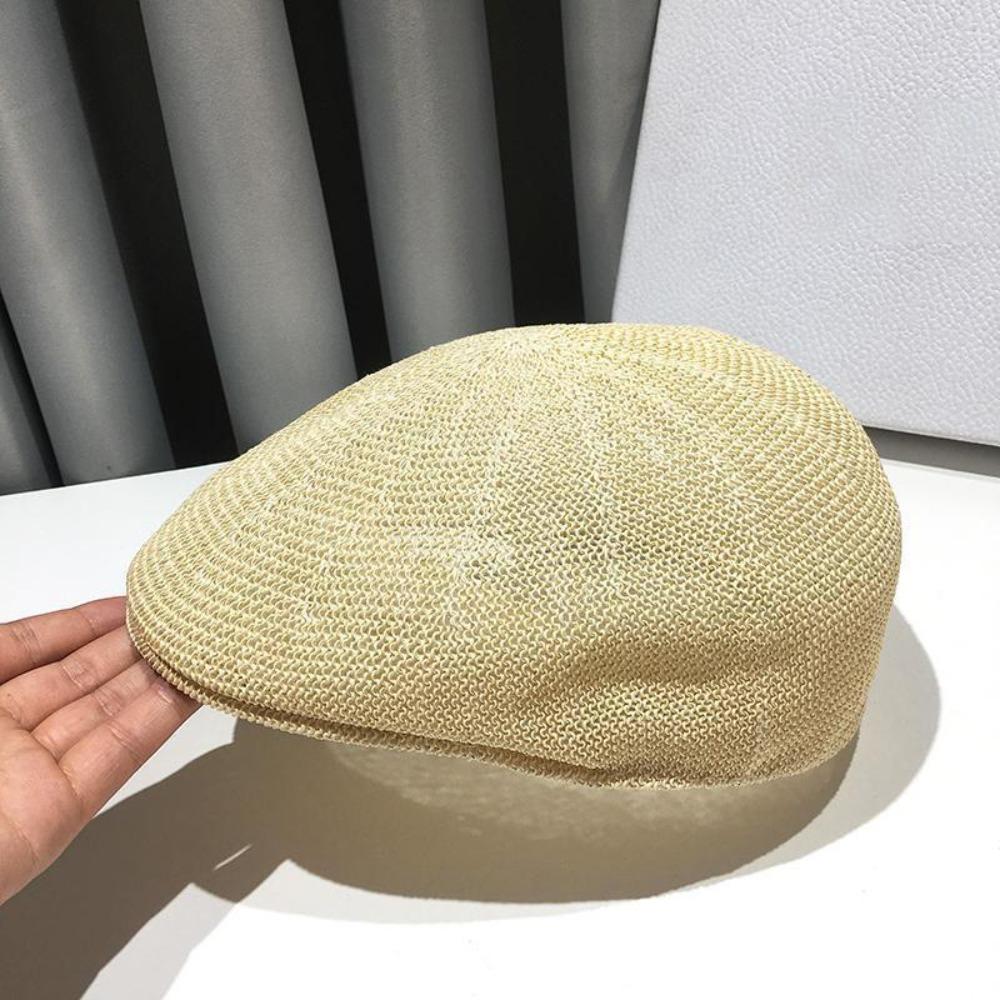 Casual Solid Color Straw Hat Sun Visor Sun Protection Panama Hat Adjustable Mesh Breathable Newsboy Caps Seaside хакі
Casual Solid Color Straw Hat Sun Visor Sun Protection Panama Hat Adjustable Mesh Breathable Newsboy Caps Seaside хакі